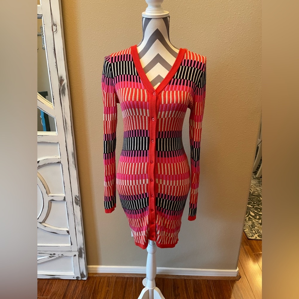Sweater Dress - Long Sleeve - Size: Medium